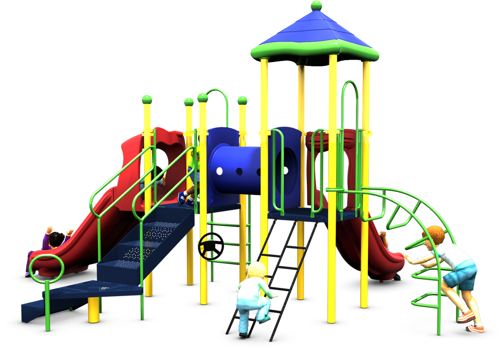 Super Sonic Play Structure - Rear - Playful | All People Can Play