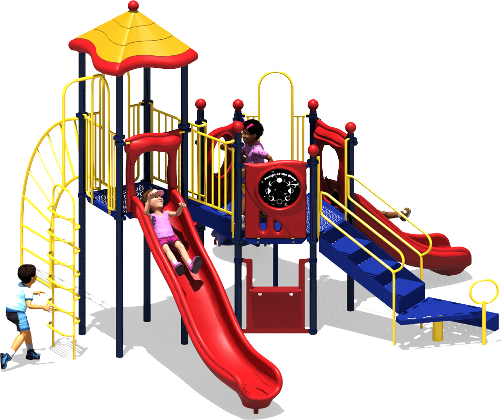 World Cup Playground - Primary Colors - Rear | All People Can Play
