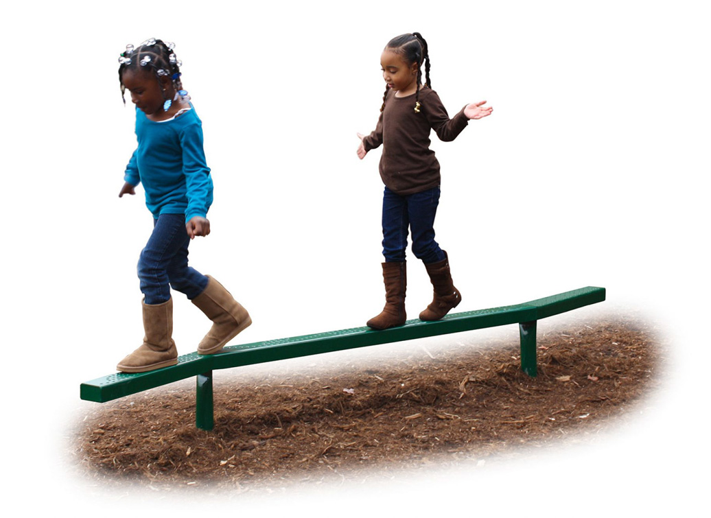 zig zag balance beam - Commercial Playground Equipment - natural - lifestyle