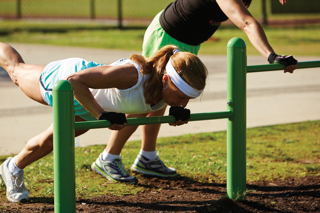 push up station - outdoor fitness equipment