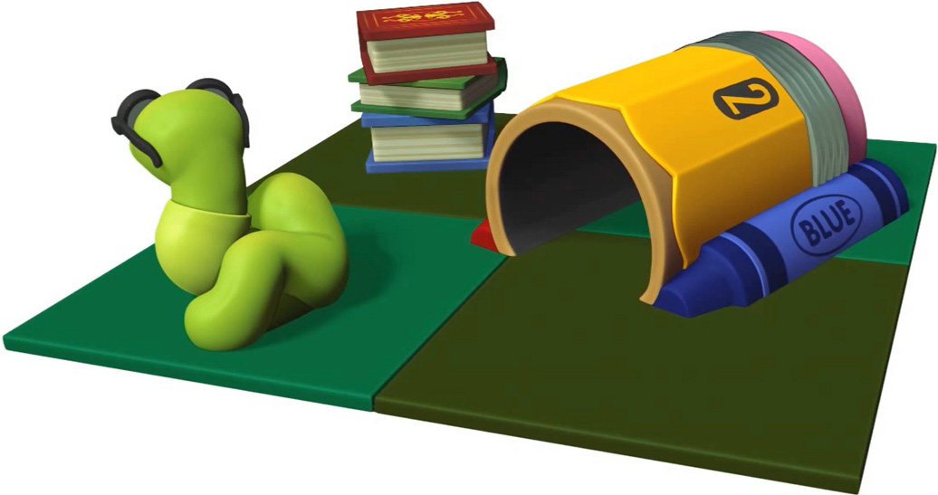 Bookworm Buddy - indoor play structure - toddler - back