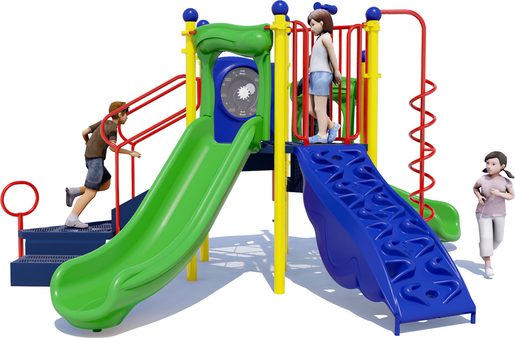 Power Tower Playground | Playful Colors | Front View