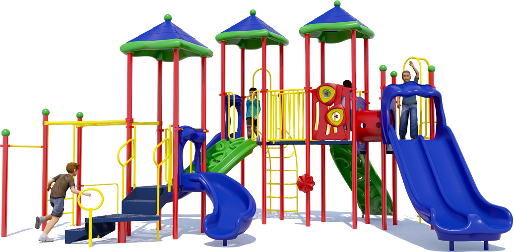 Groovy Gang Playground | Playful Colors | Front View