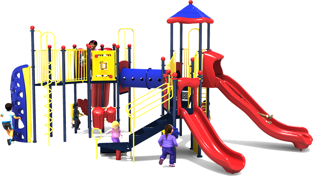 Pit Crew - Primary - Front | All People Can Play Commercial Playground Equipment