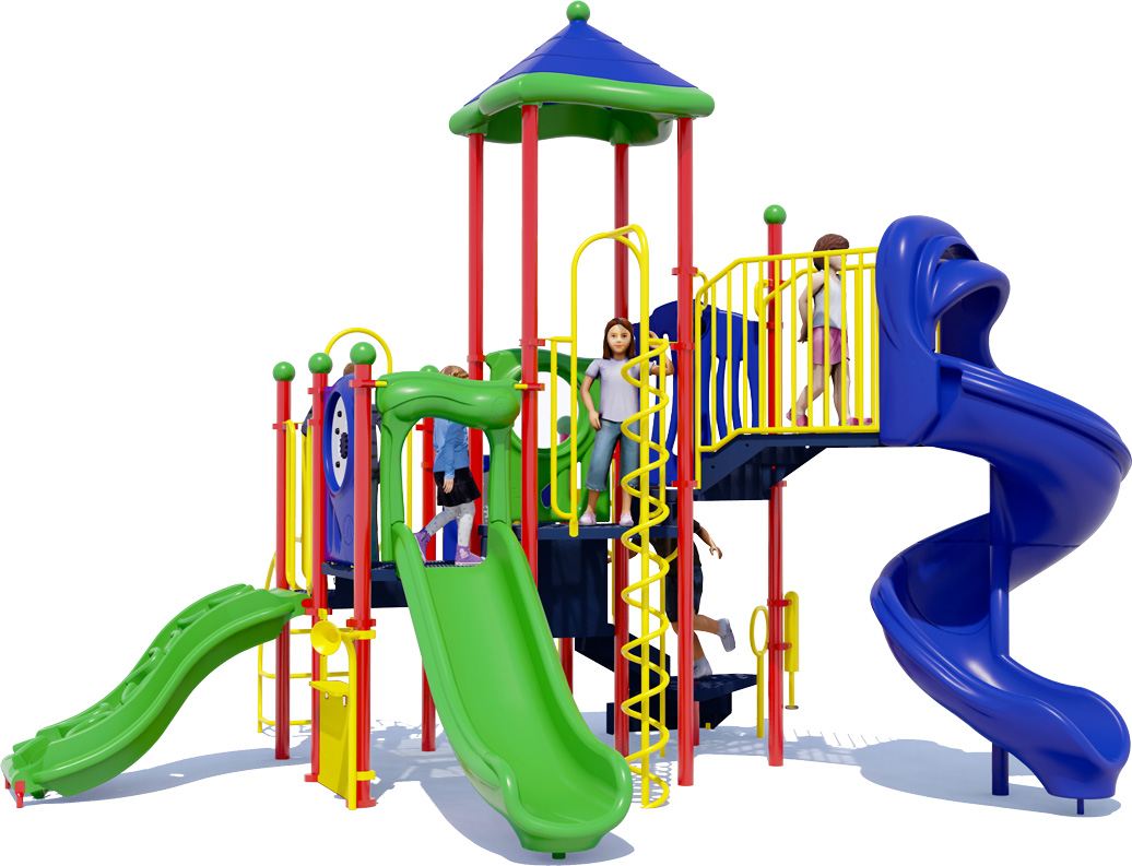Level Up Play Structure | Front View | All People Can Play