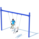 Graphical rendition of a swing sets